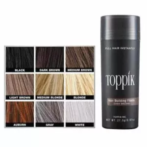 סיבי שיער צבע חום 27.5 גרם - טופיק TOPPIK